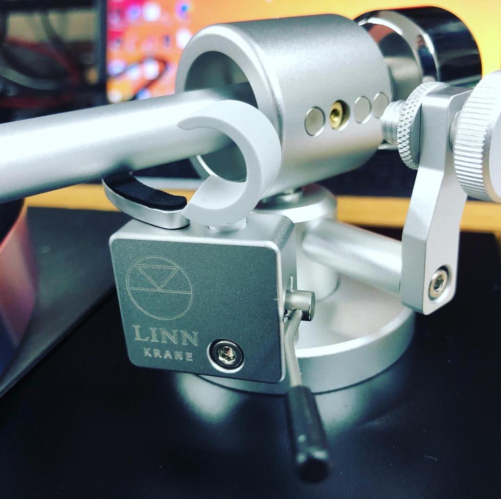 Linn Krane Tonearm fitted to Lp12 Majik available at Martins Hi-Fi