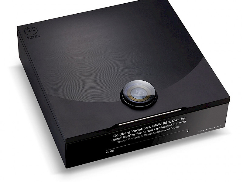 top down view of linn klimax dsm in black