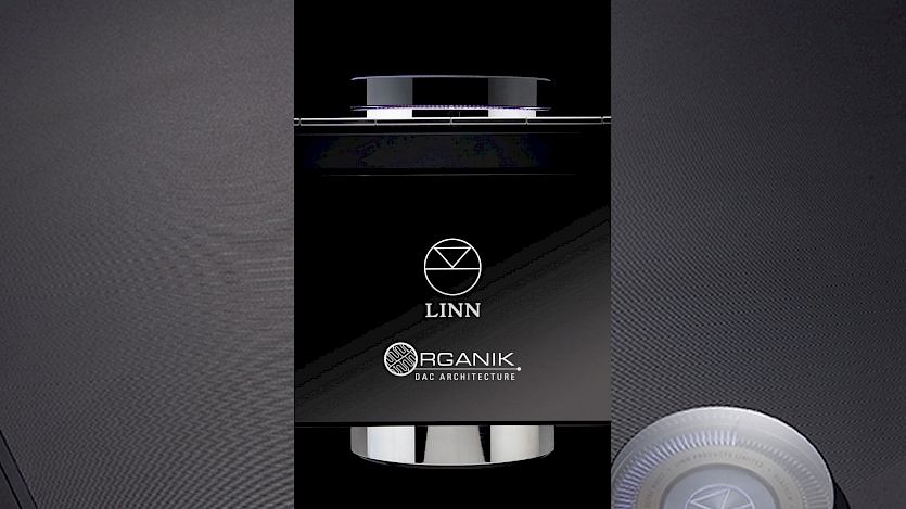 linn organik dac logo on klimax dsm screen
