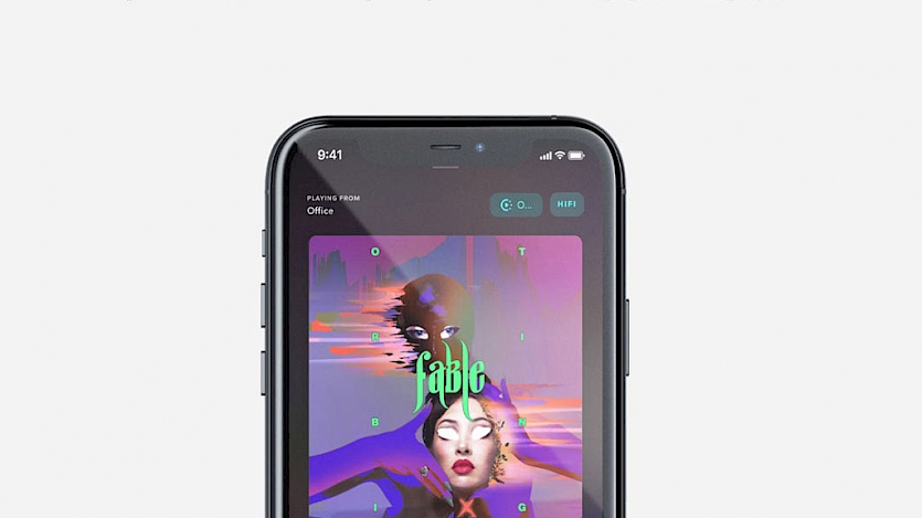 Naim supports Tidal Connect image on phone screen