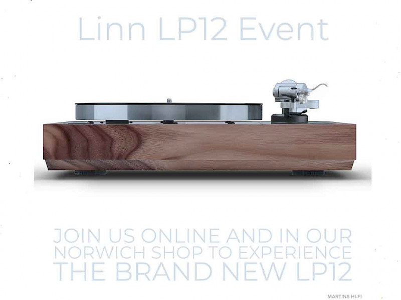 linn lp12 event poster featuring walnut plinth 2021 sondek lp12