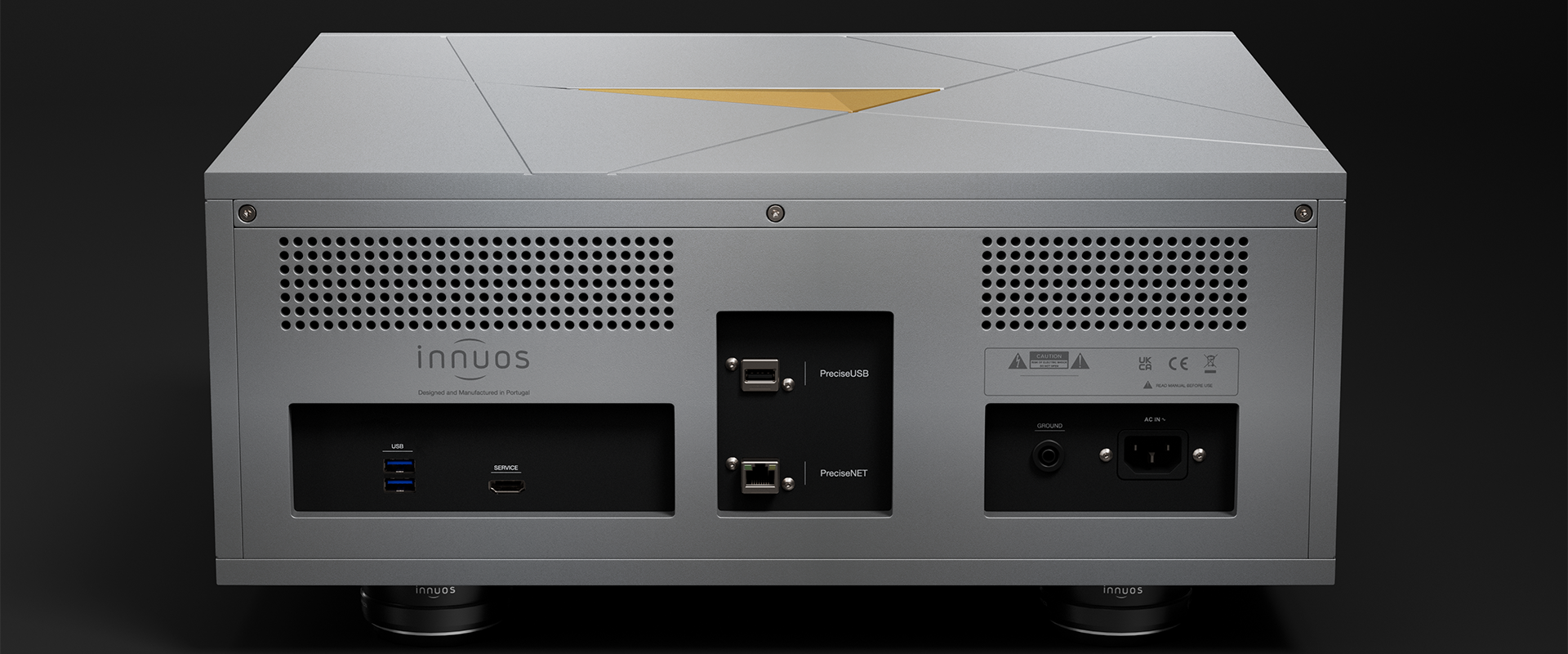 Rear view of Innuos Nazare - Martins Hi-Fi