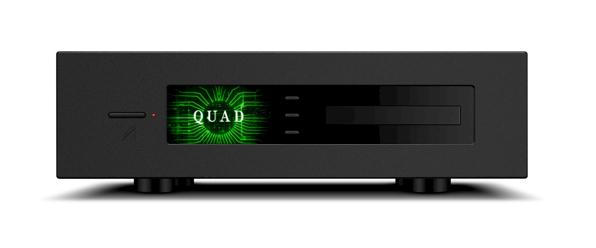 front view quad platina cdt in black