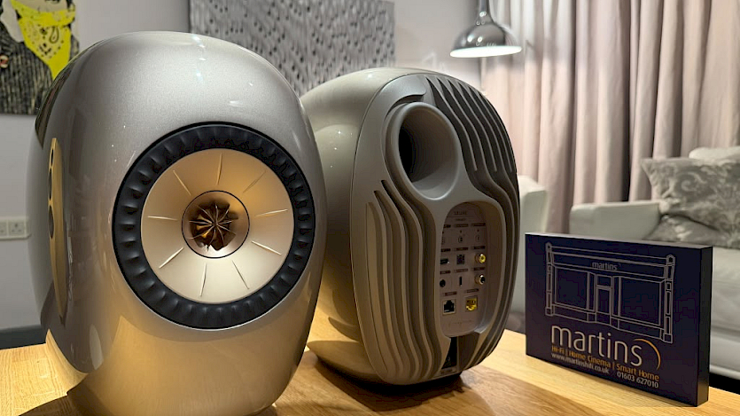 KEF LS Luxe Back and front view - Martins Hi-Fi